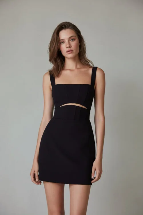 Square Neck CutOut Mini Dress